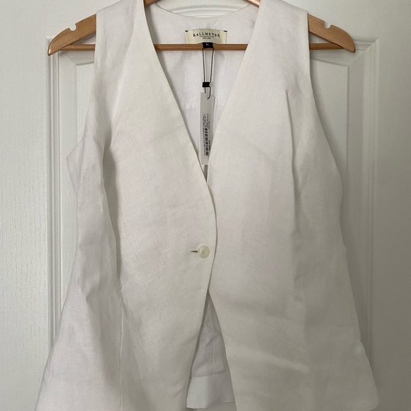 KALLMEYER Dauphine linen vest size L - BNWT - Picture 3 of 9